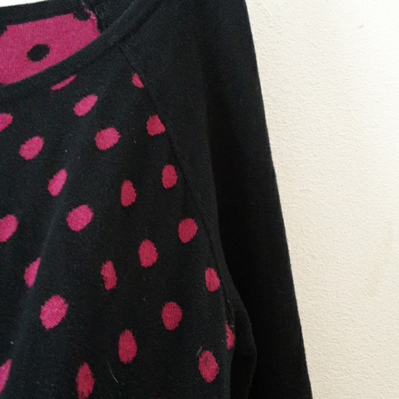 AB Studio poka dot sweater size large - Picture 4 of 5